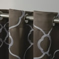 thumbnail image 6 of Exclusive Home Belmont Woven Blackout Grommet Top Curtain Panel Pair, Mocha, 52x96, 6 of 6
