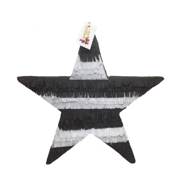 Black And White Star Pinata