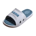thumbnail image 2 of Cute Sandals for Women,Flat Sandals for Women,Massage Slippers Men's Acupressure Sandals Deep Tissue Foot Massager Comfort Shower Shoes for Reduce Feet Neuropathy Pain Relief And Tension,White,7.5, 2 of 4