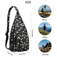 thumbnail image 2 of Colorful Axolotl Sling Backpack - Cute Mythical Creature Design Crossbody Bag, Fashionable Lightweight Daypack for Commuting & Shopping, 2 of 4
