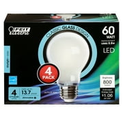 Feit Electric Enhance LED 8.8 W (60 W Equivalent) Daylight Light Bulbs, A19 Med E26 Base, Dim (4 Pk)