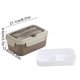 thumbnail image 3 of Fiambrera de plástico con compartimentos,doble capa,tipo bento,con tenedor y cuchara,apta para microondas y lavavajillas,1500 ml,ideal para preparar comidas en casa o en la oficina., 3 of 6