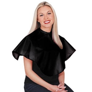 Scalpmaster Nylon Comb-out Cape 28' X 28', Velcro Black EA