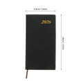 thumbnail image 2 of Minkissy Pocket Weekly Planner For Purse Black Paper For Note Taking Travel 1Pcs, 2 of 8