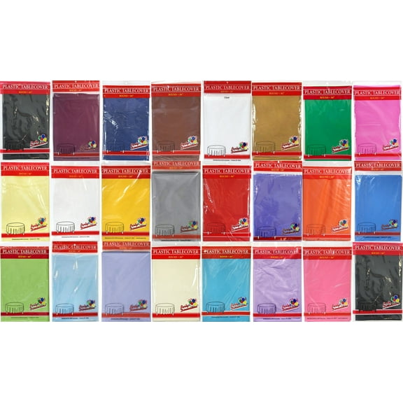 TableCloth Plastic Disposable Round 84''