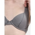 thumbnail image 4 of No Boundaries Women's Lurex Thread Underwire Swim Top, Sizes XXS - XXL, 4 of 5