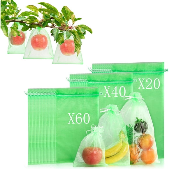 Fruit mesh bag green suitable for fruit trees