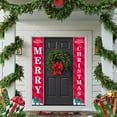 thumbnail image 6 of Neoyler 2 Pack Christmas Door Curtain for Holiday Decor with Polyester Fabric and Classic Calligraphy for Festive Celebrations and Cultural Events 11.8x70.9in Pink, 6 of 6