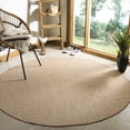 thumbnail image 2 of SAFAVIEH Courtyard Blair Checkered Indoor/Outdoor Area Rug, Natural/Cream, 7'10" x 7'10" Round, 2 of 9