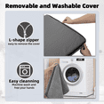 thumbnail image 6 of KSIIA 35in Dog Bed for Large Dog Orthopedic Crate Bed with Removable Washable Cover Egg-Crate Foam, Dark Grey, 6 of 8
