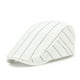 thumbnail image 1 of Gorra plana de algodón o mezclilla a rayas blancas y negras para hombre, 1 of 1
