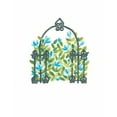 thumbnail image 2 of Vess, June Erica 15x18 White Modern Wood Framed Museum Art Print Titled - Wrought Iron Garden II, 2 of 4