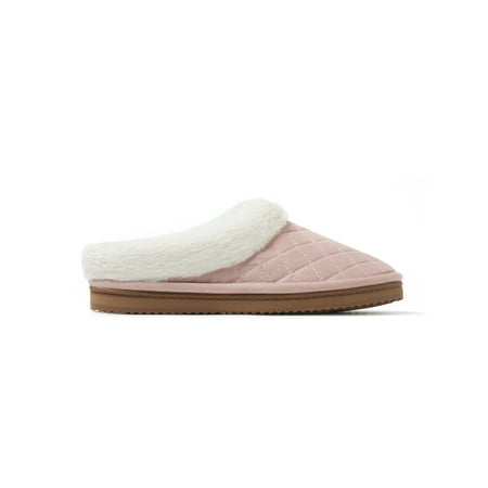 

Dearfoams Cozy Comfort Women sQuilted Microsuede Clog Slippers
