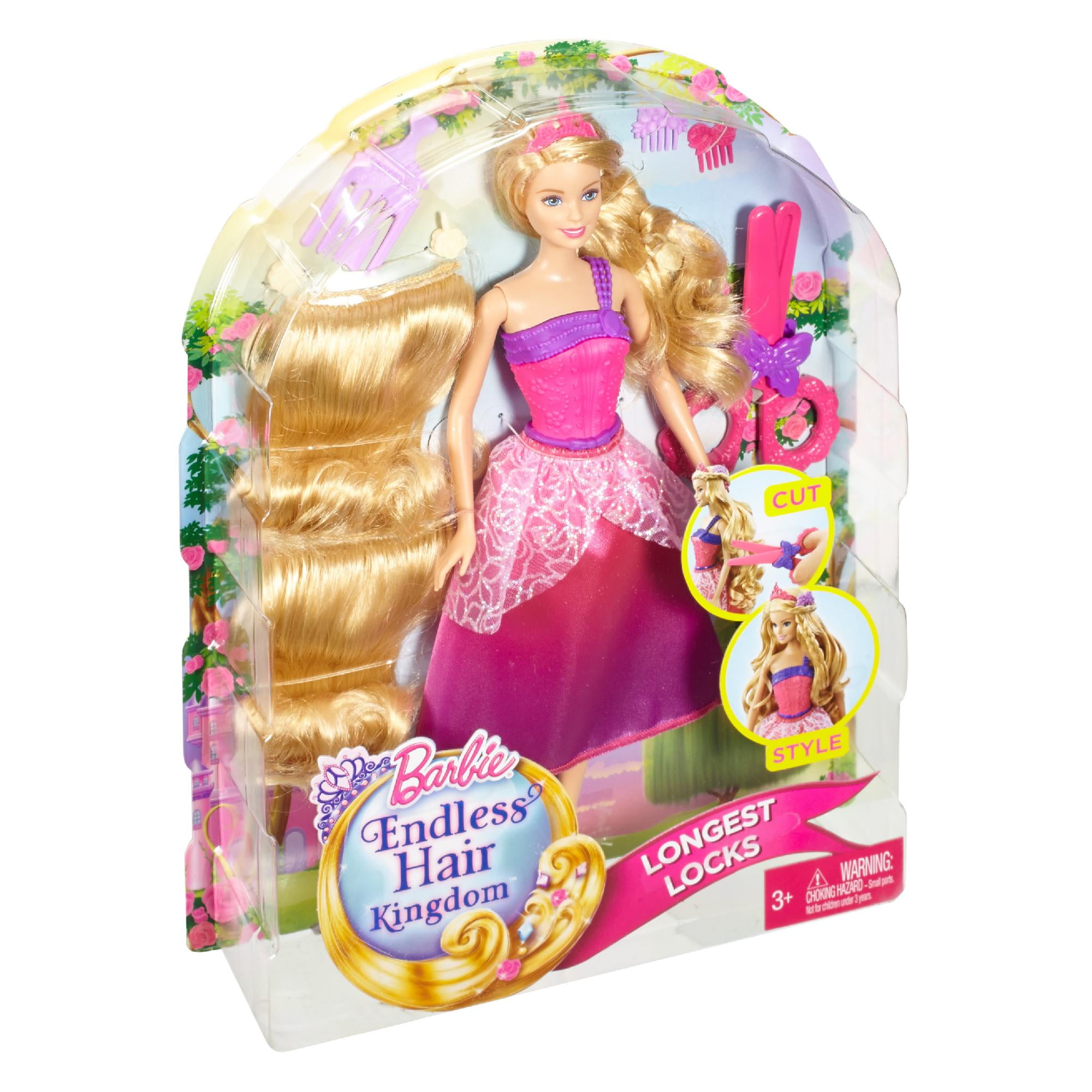 barbie doll hair cutting