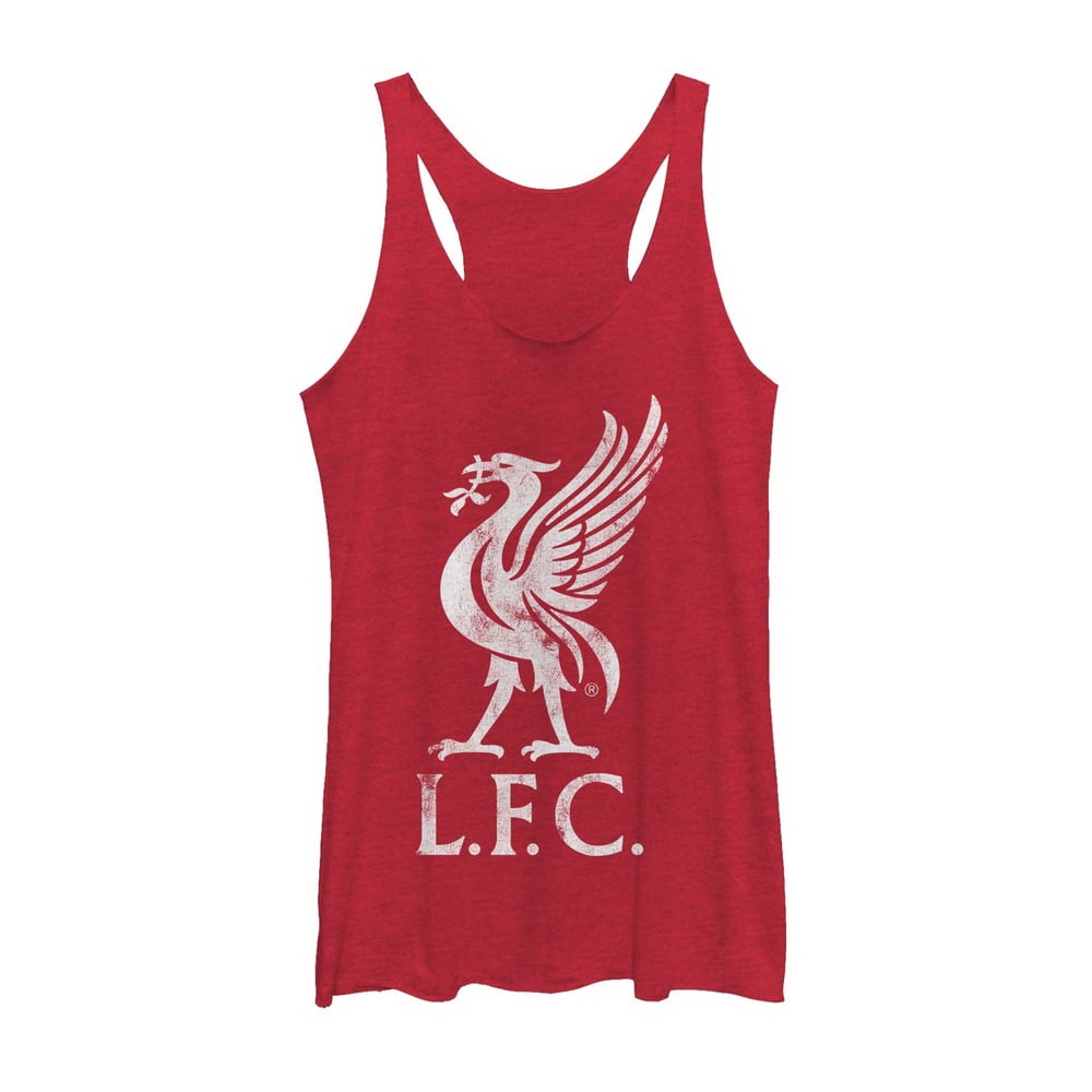 Liverpool FC - Women's Liverpool Football Club Bird Logo Racerback Tank Top Red Heather 