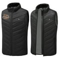 thumbnail image 7 of REORIAFEE Heat Vest Jacket Unisex with 9 Heating Zones Electric Heated Coat without Power Bank USB Rechargeable Washable Heating Jacket Fishing Winter Waistcoat Black M, 7 of 7