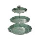 thumbnail image 5 of Soporte para tartas y cestas de frutas, soporte multifuncional para alimentos, ideal para postres, pasteles y fiestas. L 3 niveles verde, 5 of 9