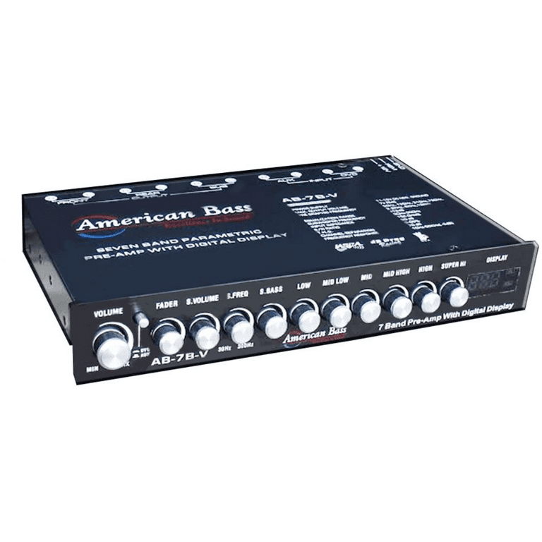 American Bass ABV-7B 7-Band Parametric Equalizer Pre-Amp
