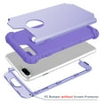 thumbnail image 2 of Dteck iPhone 8 Plus Case, Dteck Heavy Dual Layer Rugged Shockproof Case Hard PC Protective Back Cover For Apple iPhone 8 Plus, Light Purple, 2 of 7