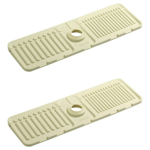 2 Pcs Coussin de Séchage pour Robinet, Protection d'Évier pour Cuisine et Salle de Bain
