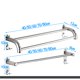 thumbnail image 2 of IDEANATEGRATE Portatoallas De Inoxidable Montado En Pared Con Para Y Cocina Color Plata, 2 of 8