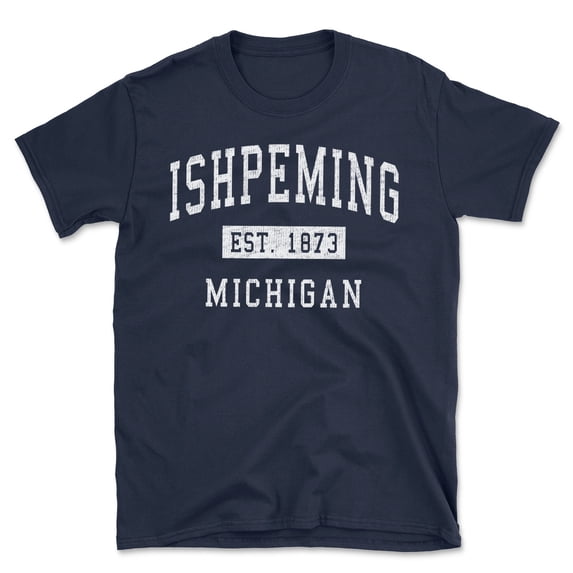 Ishpeming Michigan Classic Established Men's Cotton T-Shirt