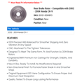 thumbnail image 2 of Rear Brake Rotor - Compatible with 2002 - 2004 Honda CR-V 2003, 2 of 2