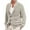 C-Beige302, variant on DHFJKG Mens Cable Knit Cardigan Sweater Shawl Collar Regular Fit Raglan Long Sleeve Button Up Casual Cardigans Solid Color Leisure Outerwear