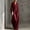 Wine Red, variant on Morttic Women's Elegant Solid Color Long Sleeve V-Neck Wide Leg Jumpsuit with Pockets Casual Beach Vacation & Everyday Wear White,S
