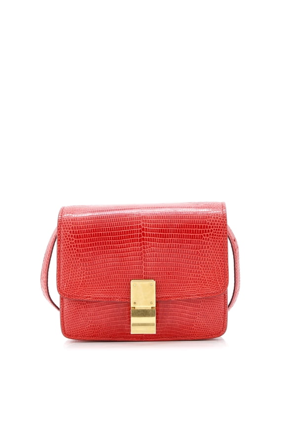 Pre-Owned Classic Box Bag Lizard Small By Rebag