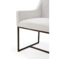 thumbnail image 6 of White Velvet Antique Brass Dining Chair, 6 of 10
