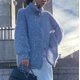 thumbnail image 1 of Chaqueta tipo suéter con cuello en V y lentejuelas estilo Chanel, holgada, de alta gama y elegante, para otoño e invierno, para mujer, con mangas largas, 1 of 6