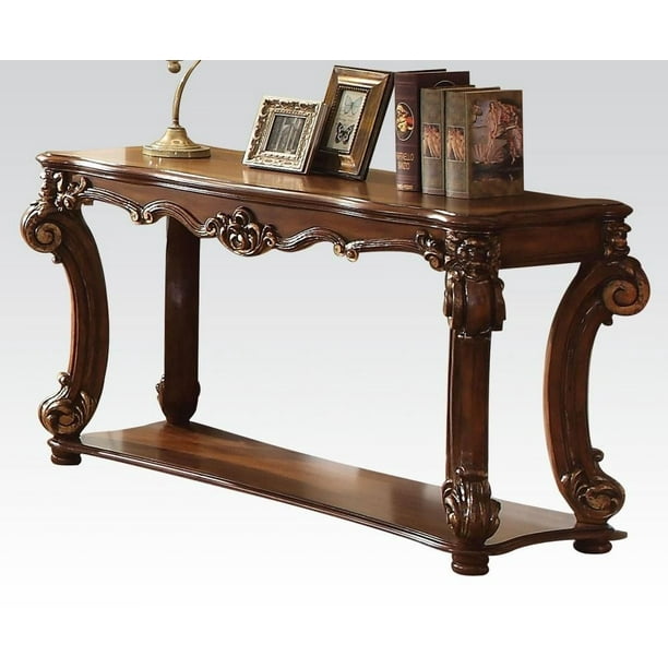 Acme Vendome Sofa Table in Cherry Finish 82004