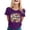 Style01_Dark Purple, variant on Women Soccer Season T-Shirt 2026 Soccer Fan Support Short Sleeve Game Day Football Top