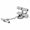 Gray double suction cup pull rope, variant on Double Suction Cup Sit Up Assistant Bar with Resistance Rope, ABS Multifunction Abdominal Core Trainer and Foot Holder, Compact Home Workout Equipment for Crunches and Stretching