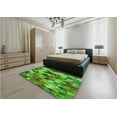 thumbnail image 5 of Ahgly Company Machine Washable Indoor Square Transitional Green Area Rugs, 7' Square, 5 of 7