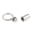 thumbnail image 5 of Silver Stainless Steel Small Cylinder Cremation Urn Waterproof Ashes Holder Pendant Keychain Memorial Keepsake Ashes Container Key Ring with Free Funnel Kit and Velvet Jewelry Box, 5 of 10