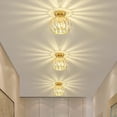 thumbnail image 1 of fastboy Lampe de Plafond Moderne en Cristal LED Suspension Semi-Lumière Dorée, 1 of 3