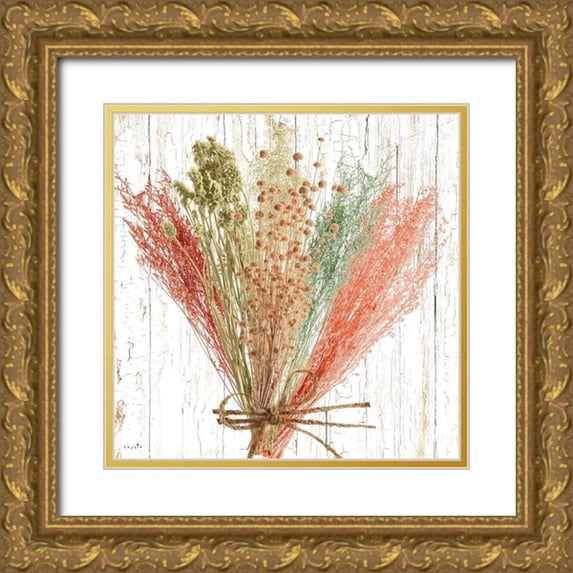 Sophie 6 26x26 Gold Ornate Wood Framed with Double Matting Museum Art Print Titled - Earth Party I