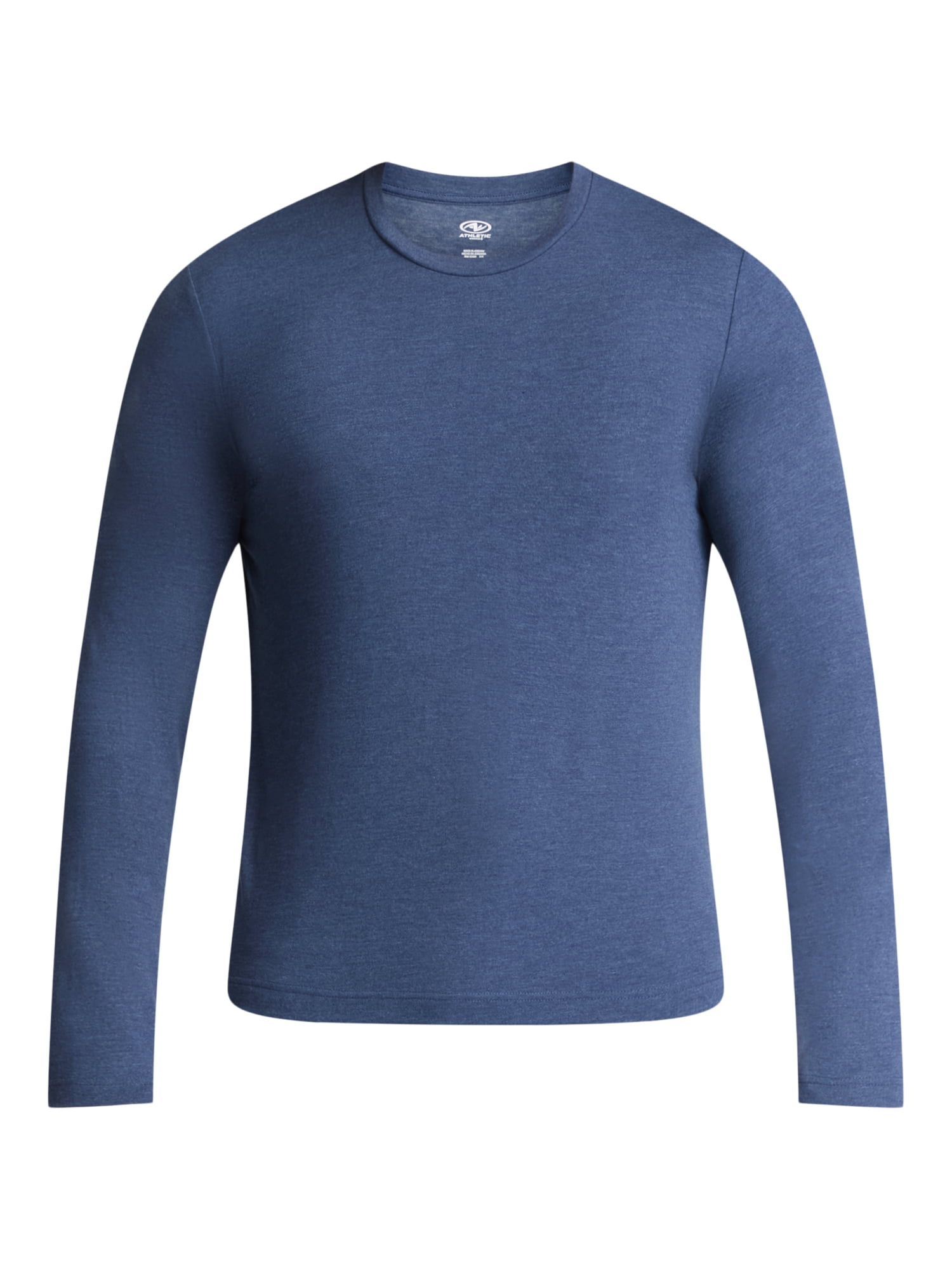 Athletic Works Men's and Big & Tall Men's Tri-Blend Tee with Long Sleeves, Sizes XS-4XLT