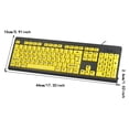 thumbnail image 3 of Klonfd Elderly Keyboard To Eyes USB Wired Keyboard To Myopia Large Character Student Keyboard, 3 of 6