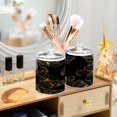 thumbnail image 2 of Ryvnso 2 Pack Qtip Holder Organizer Butterflies Golden Bathroom Cotton Swabs Cans Storage Canister, 2 of 7