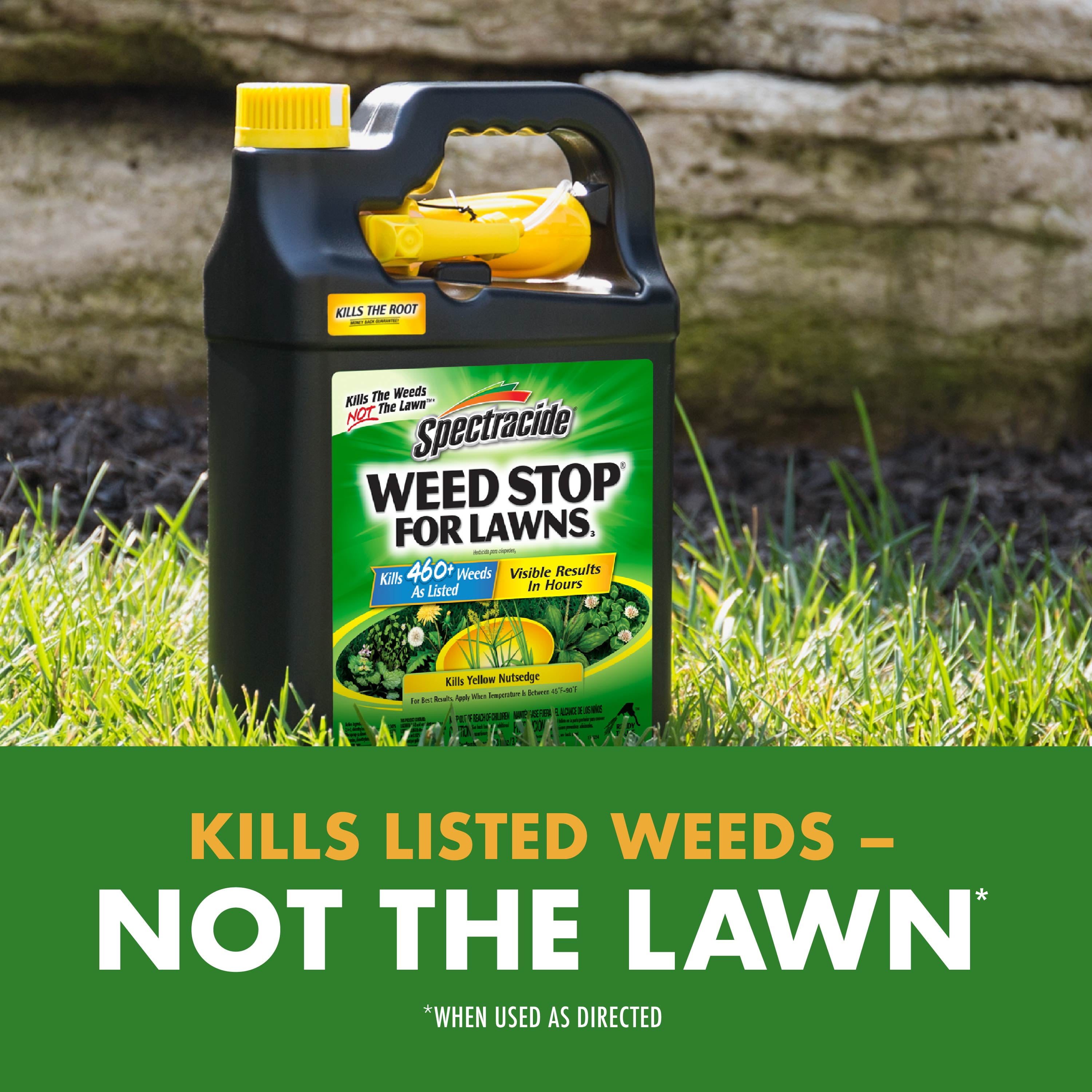 (2 pack) Spectracide Weed Stop for Lawns, Ready-to-Use Formula, 1 Gallon