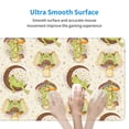 thumbnail image 6 of Disketp Gaming Mouse Pad Frogs Pattern Large Mouse Mat Long Extended Desk Pad Non-Slip Rubber Mice Pads Stitched Edges Thin Pad (11.8x31.5 Inch), 6 of 9