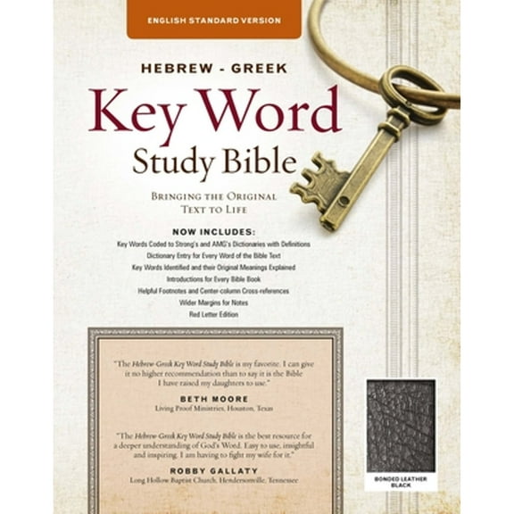 Pre-Owned The Hebrew-Greek Key Word Study Bible: ESV Edition, Black Bonded Leather (Hardcover) by Dr. Spiros Zodhiates, Dr. Warren Patrick Baker