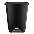 thumbnail image 6 of Kingsss Premium 20 Gallon Trash Can - Plastic Kitchen Waste Bin with Odor Protection of Lid, Stainless Steel Step On Foot Pedal and Garbage Bag Rings, Black, 6 of 8