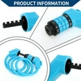 thumbnail image 2 of Cerradura de cable en espiral de candado para bicicleta de Unique Bargains, pesada, reiniciable, de 5 dígitos, 130 cm, azul, 1 juego, 2 of 6
