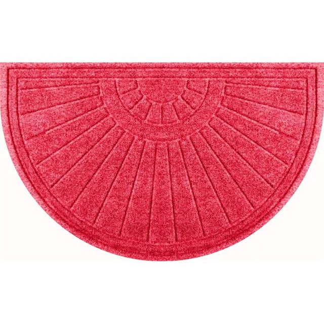 Aqua Shield 20260652439 24 x 39 Po Paillasson Demi-Rond - Rouge