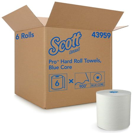 Scott Hard Roll Towels for MOD Dispenser 1.75" Core 7 1/2"x800ft Mocha 6 Rolls/Ct 43959