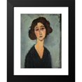 thumbnail image 2 of Amedeo Modigliani 14x18 Black Modern Framed Museum Art Print Titled - Young Woman, 2 of 5
